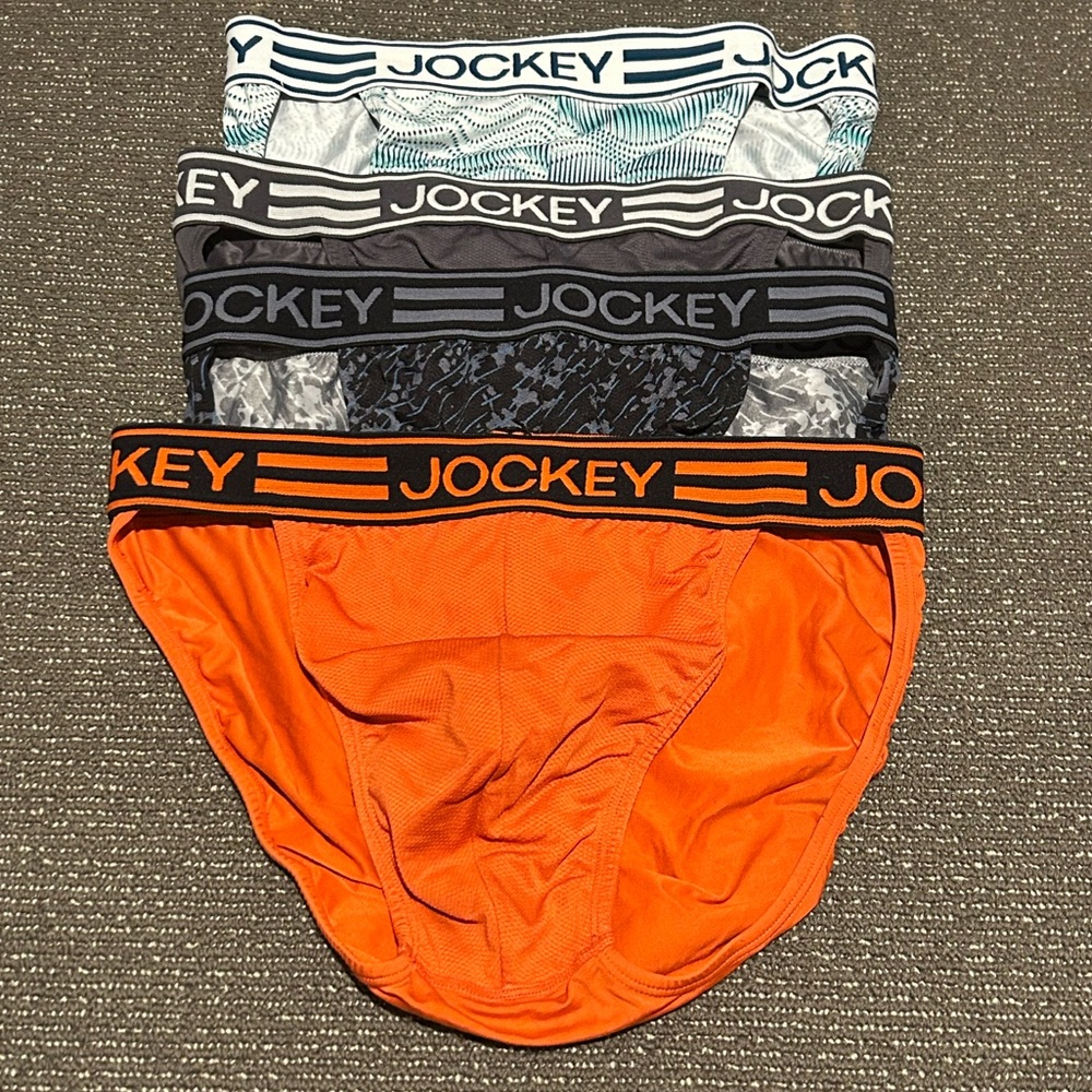 Jockey Orange and Black Briefs